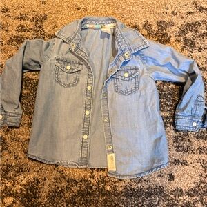 Carter's Light Blue Denim Button-Up Shirt